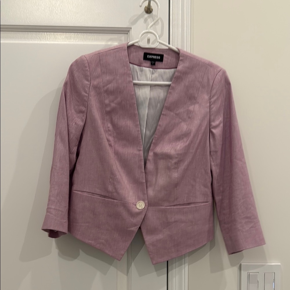 Express Women's Pink Blazer